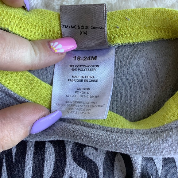 Batman Handsome Like Daddy Toddler Short Sleeve Shirt Tee 18M-24M - Picture 4 of 5